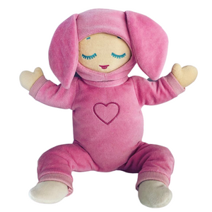 Accesorio para muñecas bebes niña de color rosa. 
